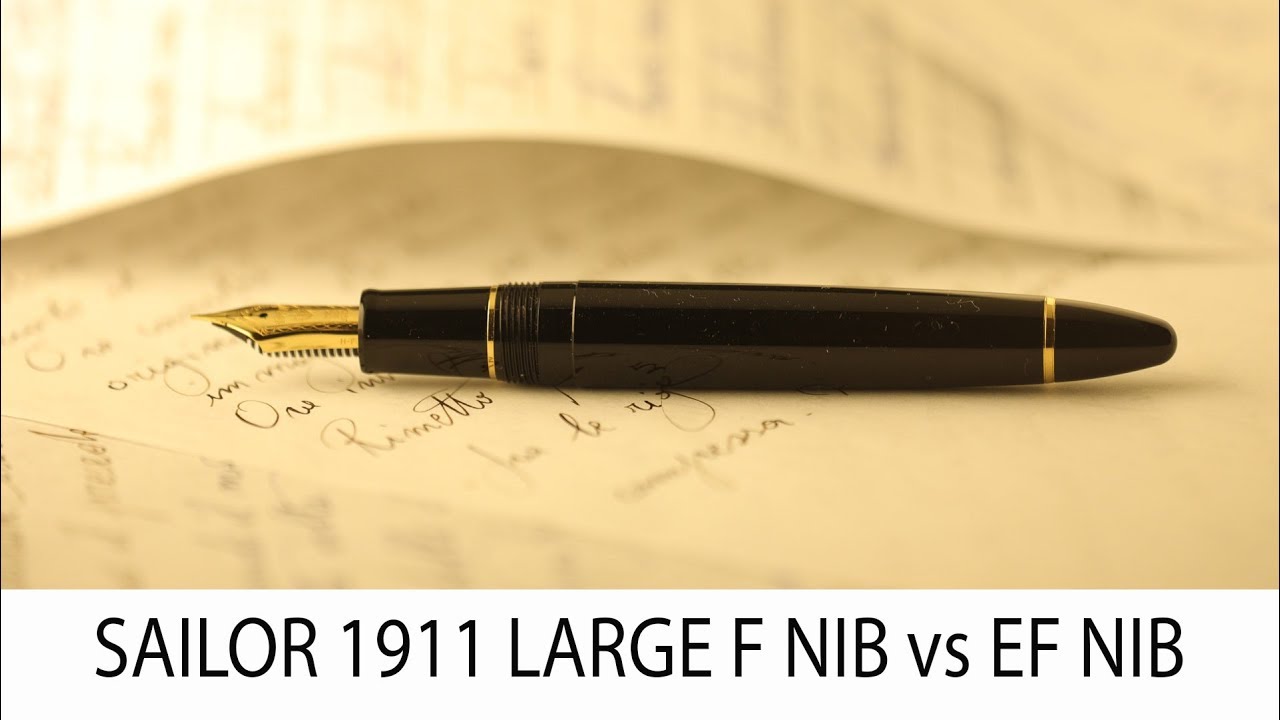 SAILOR 1911 Profit Large comparativa pennino extra fine EF vs fine F