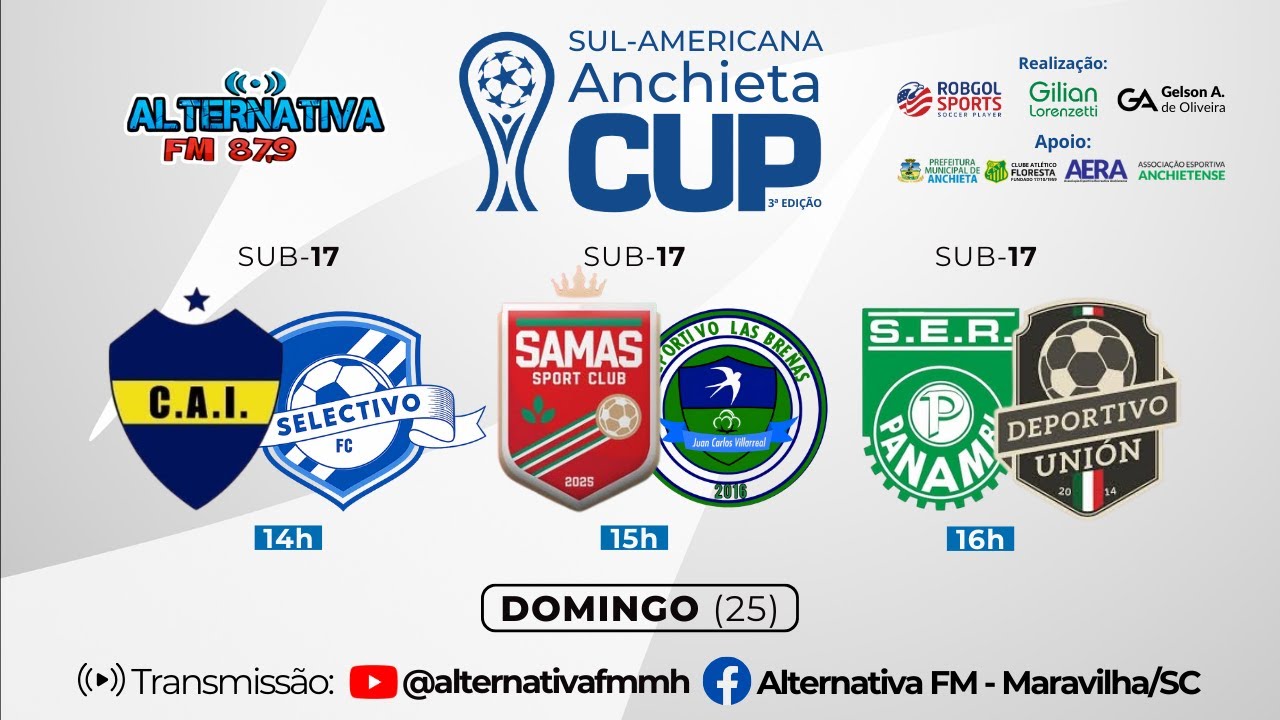 SUL AMERICANA ANCHIETA CUP 2026 | FINAIS DO SUB-17