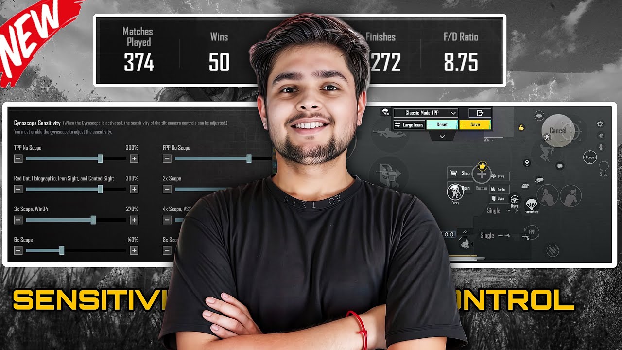 Bixi OP Latest Sensitivity and Control Reveal | BGMI Update 4.0 💯😱