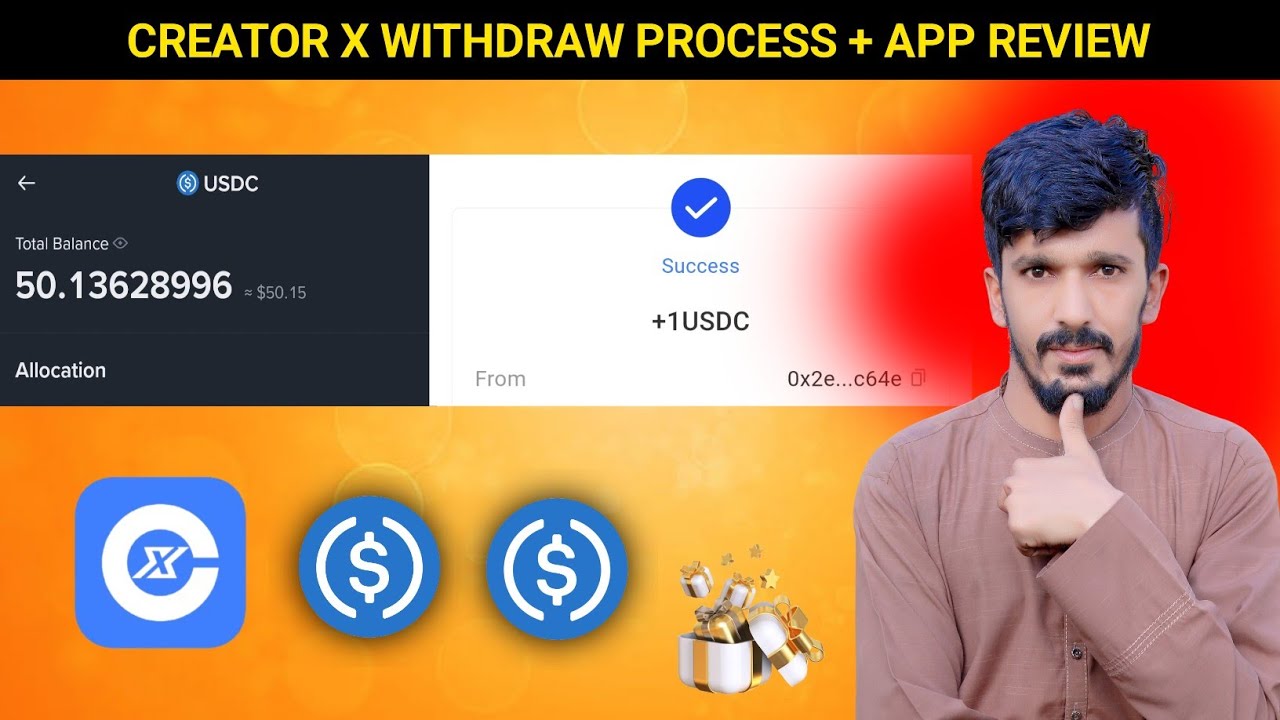 Creator X USDC Payment Process || Creator X Withdraw Process || How to Withdraw From Creator X App 