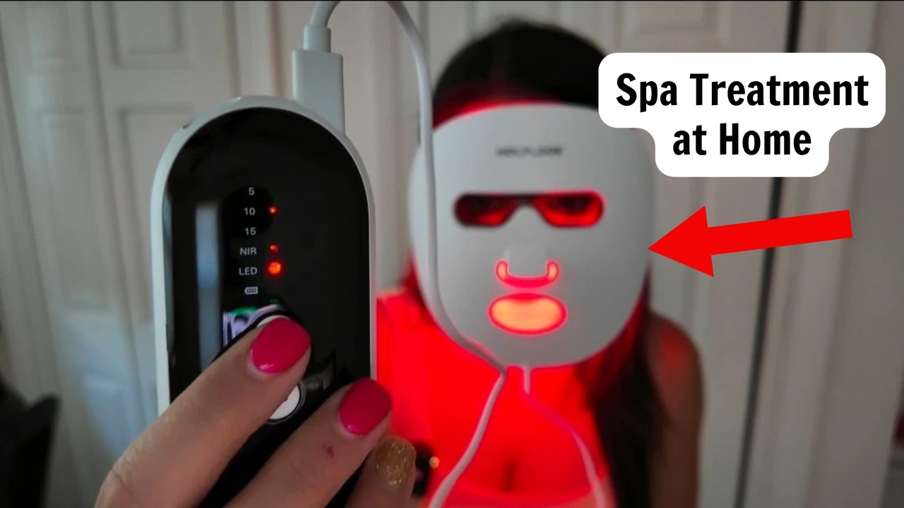 Обзор LED-маски для лица, одобренной FDA | Честный тест Holy Look