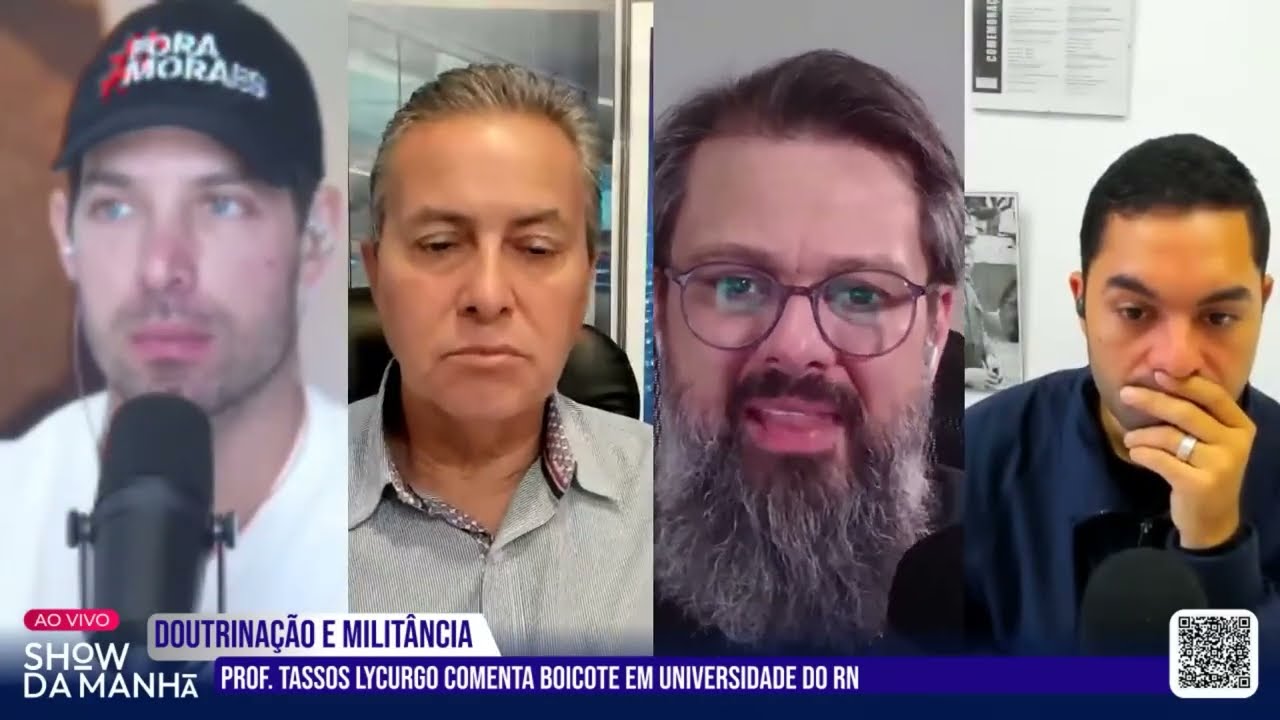 NO SHOW DA MANHÃ: ESQUERDISTAS AMEAÇAM O PROF  TASSOS LYCURGO DE M0RT3
