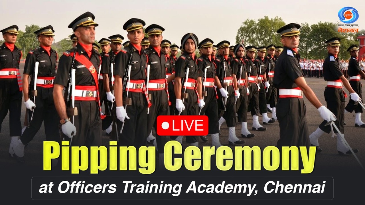 LIVE: Pipping Ceremony at Officers Training Academy, Chennai