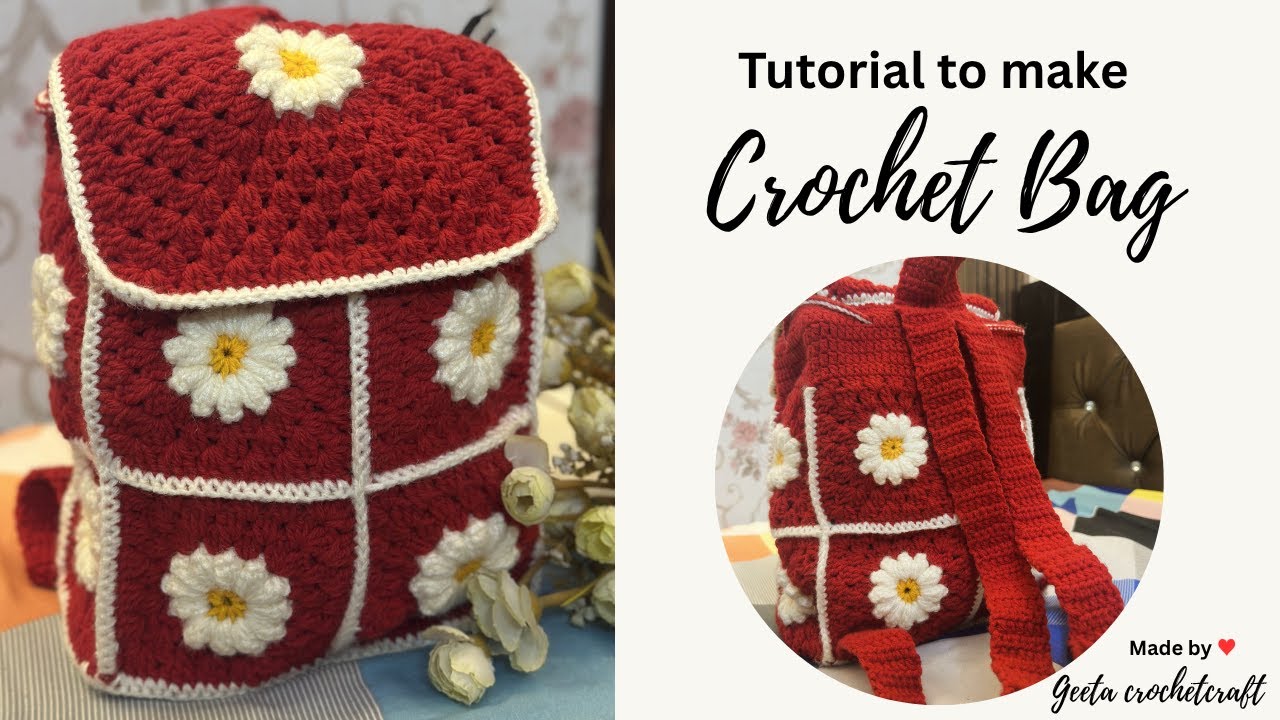 Easy Crochet Bag | How to Crochet for Absolute Beginners | Designer Crochet Handbag