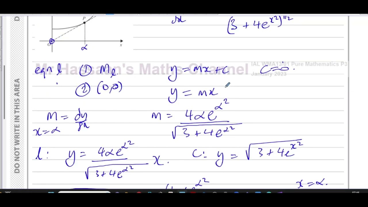 WMA13/01 (Edexcel) IAL P3 January 2023, Q9, Differentiation, Tangents, Numerical Methods, Iteration
