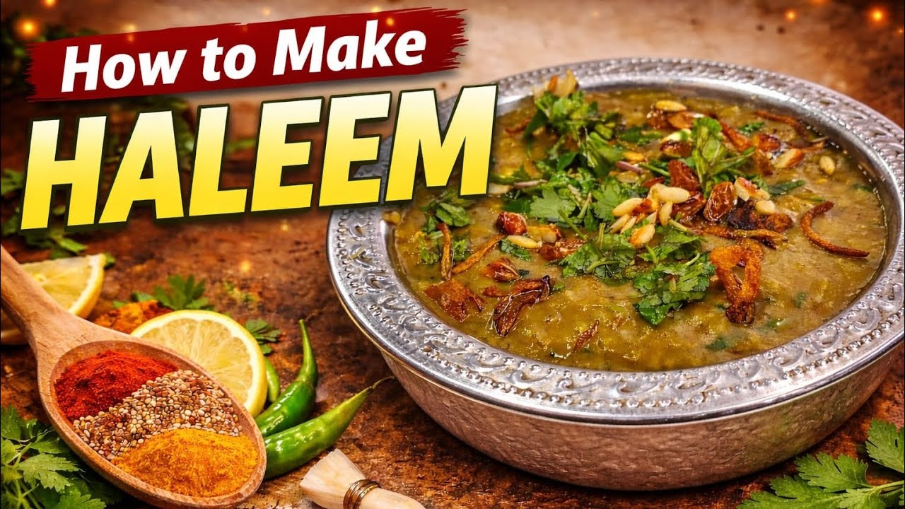 How to Make Authentic Hyderabadi Mutton Haleem at Home | Ramzan Special | Telangana Vantakalu