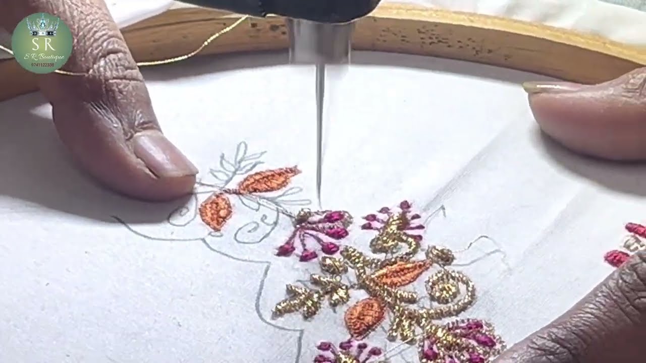 Ralson machine embroidery #videosfeed 