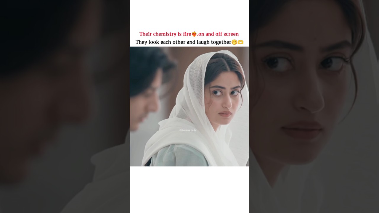 their chemistry on and off screen ❤️&zwj;🔥🤭 Zanjeerein drama #zanjeerain #danyalzafar #sajalaly