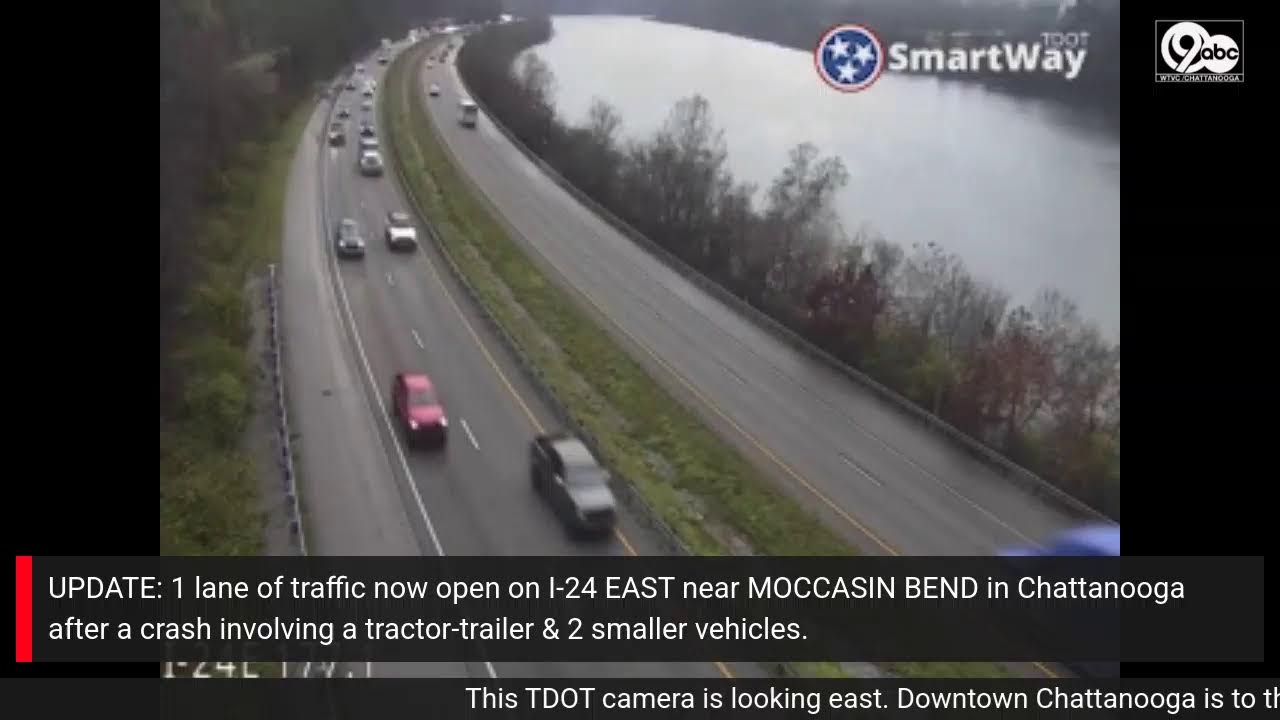 TRAFFIC ALERT: Multi-vehicle crash closes I-24 east at Moccasin Bend