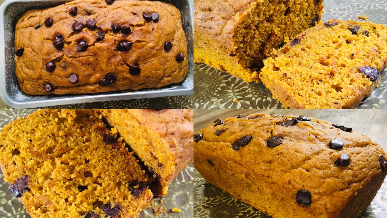Pumpkin Bread|Pumpkin Spiced Chocolate chip Bread|Eggless Pumpkin Bread |Vegan Pumpkin Bread|eggless