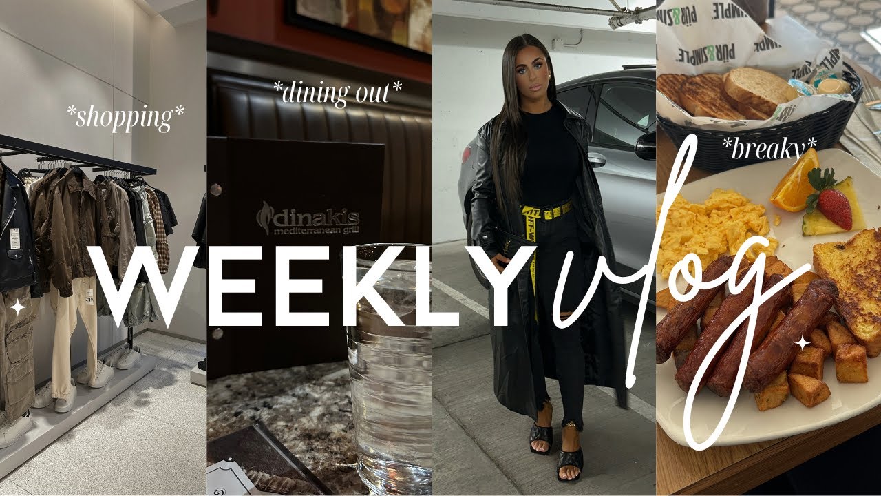 WEEKLY VLOG | I'M BACK! shopping, dining out, productivity, baby shower, invisalign update + more