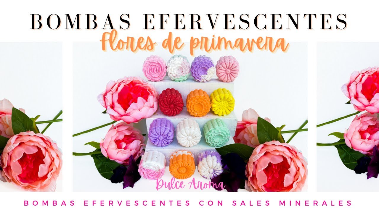 Flores de primavera : Como hacer bombas efervescentes de baño