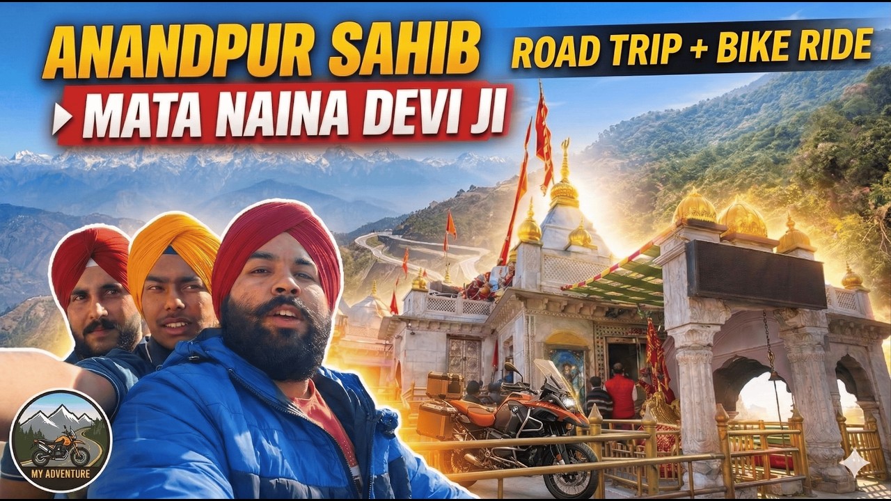 Anandpur Sahib to Mata Naina Devi Ji | Bike Ride | Himachal Vlog