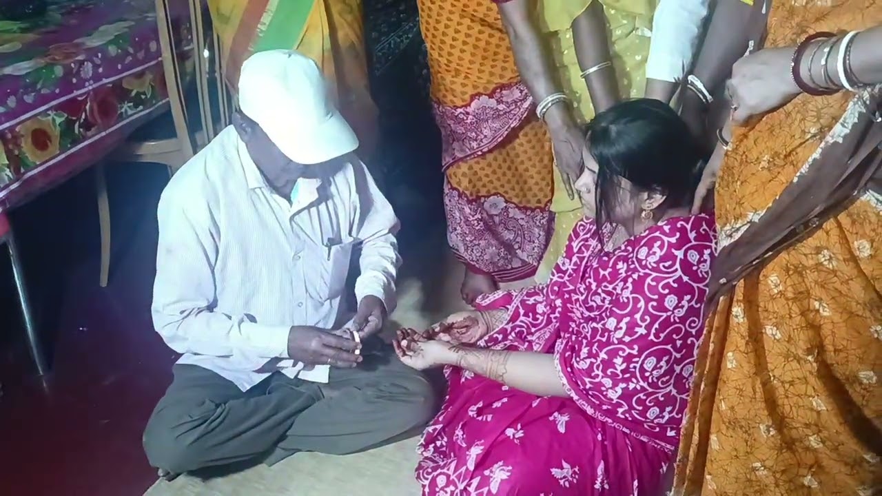 দিদি ভাইর বিয়ে উপলক্ষে সাঁকা পলা পরার 🤩😲❤️🥰😃🤍 #voice #video 