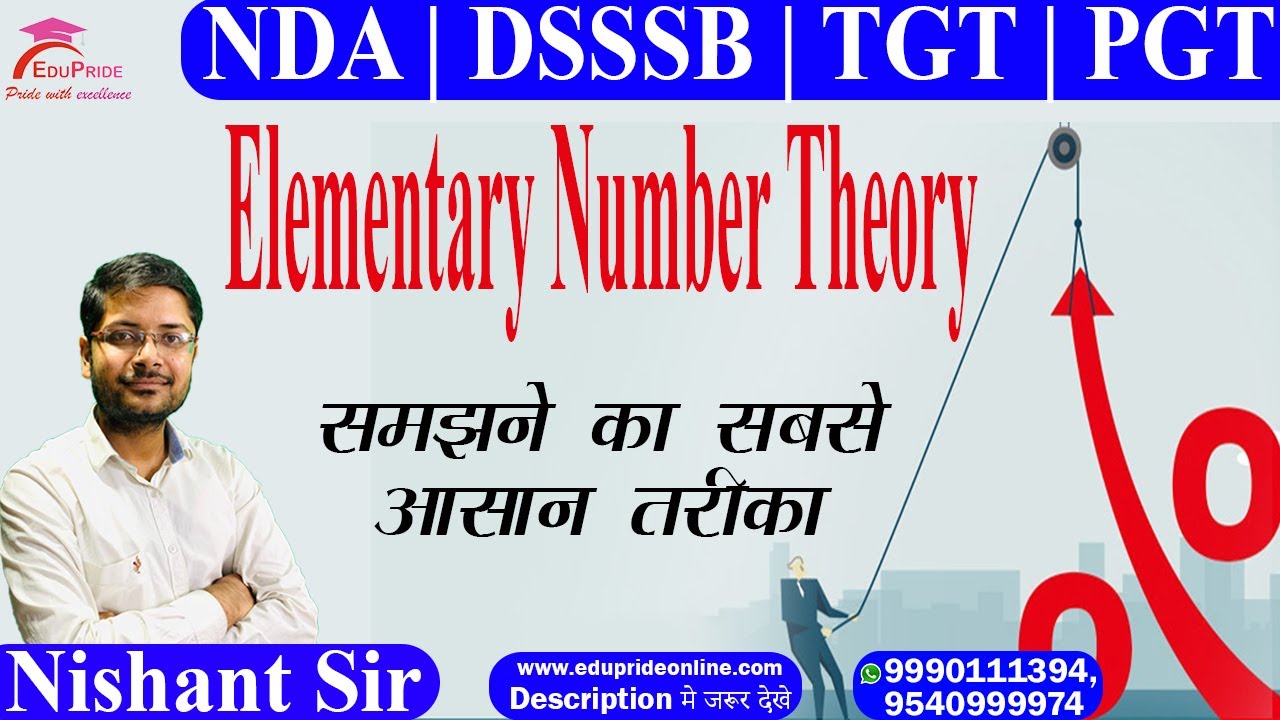 Elementary Number Theory || DSSSB | KVS | NVS | PGT | TGT | MATH || Nishant Sinha Sir (23-10-2020)