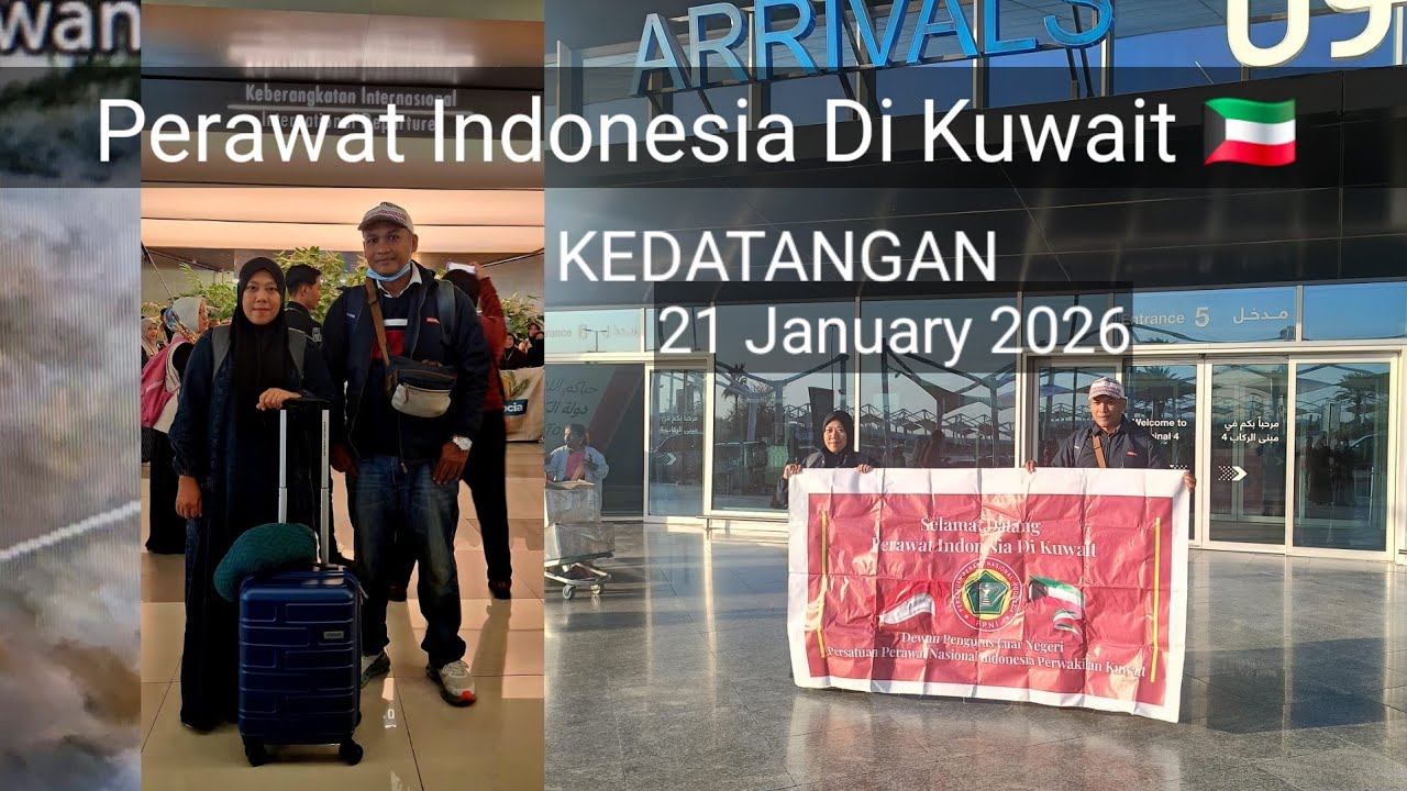 Keberangkatan Perawat Indonesia untuk bekerja di moh kuwait,Depkes kuwait 20 januari 2026