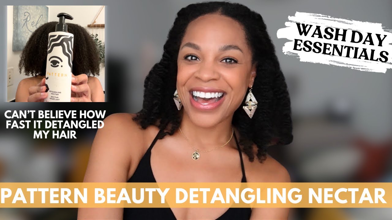 Pattern Beauty DETANGLING NECTAR on Type 4 Natural Hair | Fastest Detangling EVER | Full Wash Day