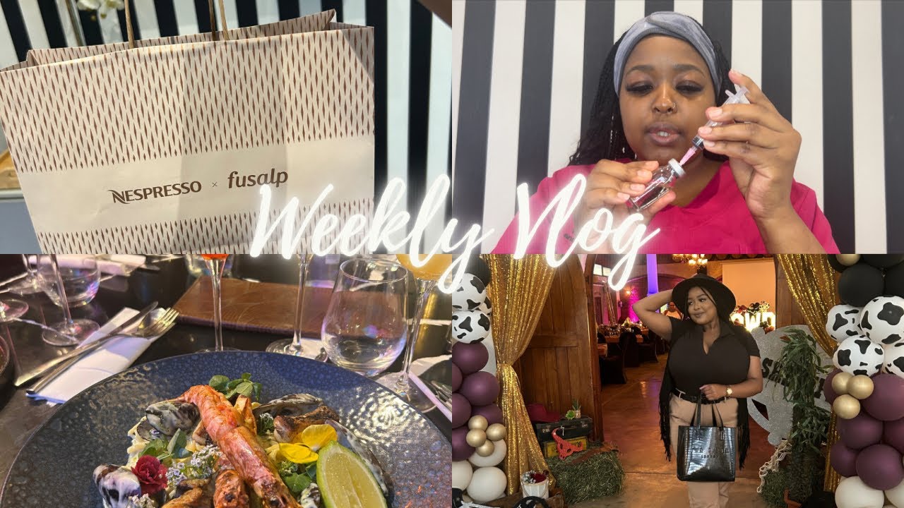 Vlog//Chemical Peel/Dermaplaning/restaurant review/Cowboy year end function/More coffee/Self Care.