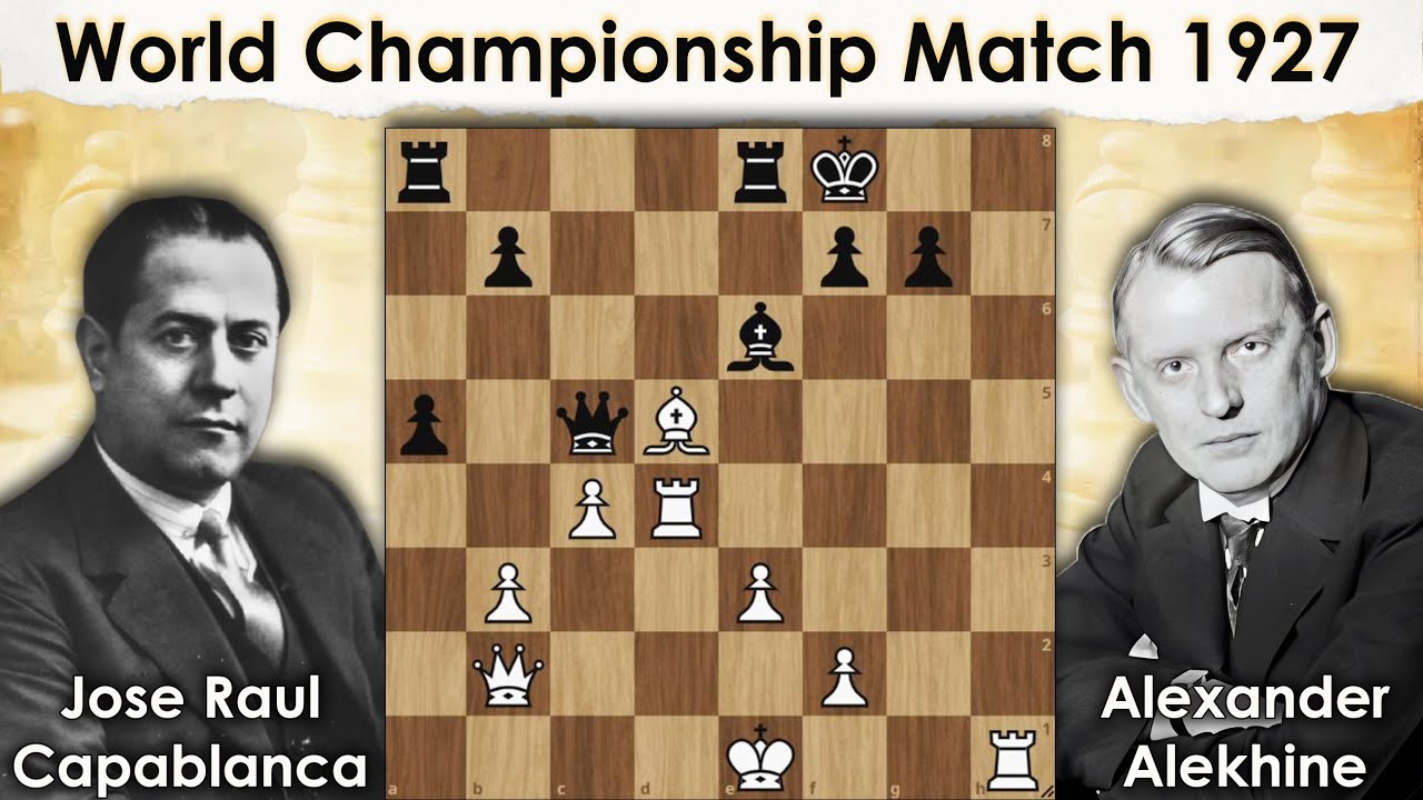 Capablanca vs Alekhine || World Championship Match 1927 || Round - 7 & 1
