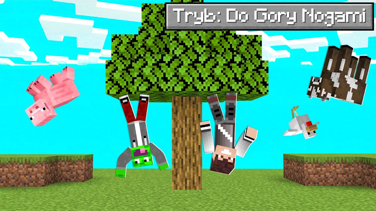 MINECRAFT DO GÓRY NOGAMI z PALIONEM!