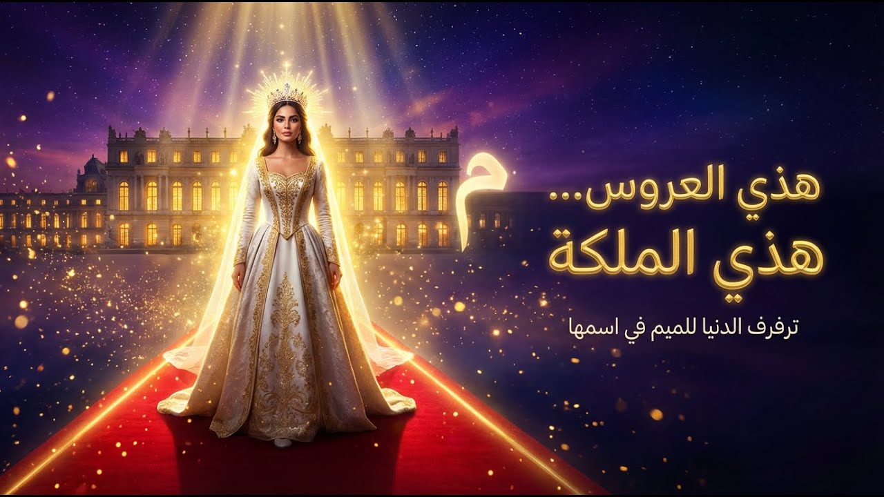 👑 هذي العروس… هذي الملكة 👑. ملكة حرف الميم