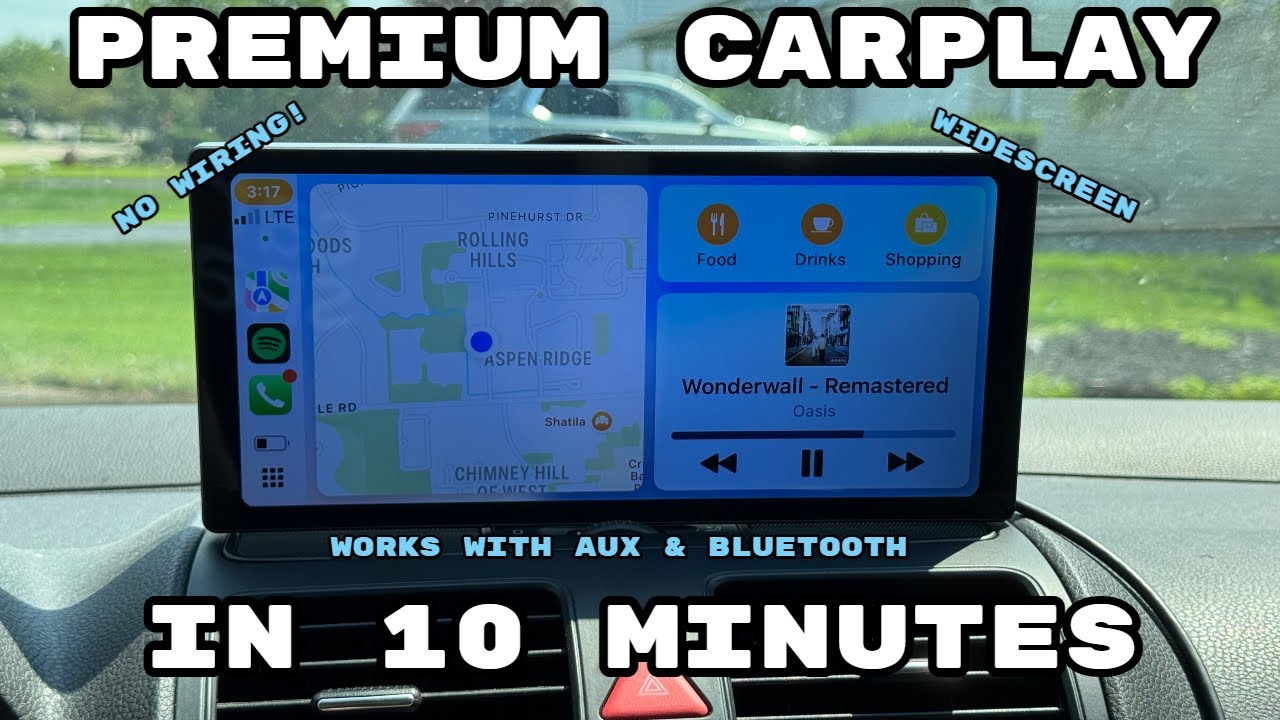 Get Apple CarPlay in Any Car with NO WIRING | CarABC D1025 Installation and Review