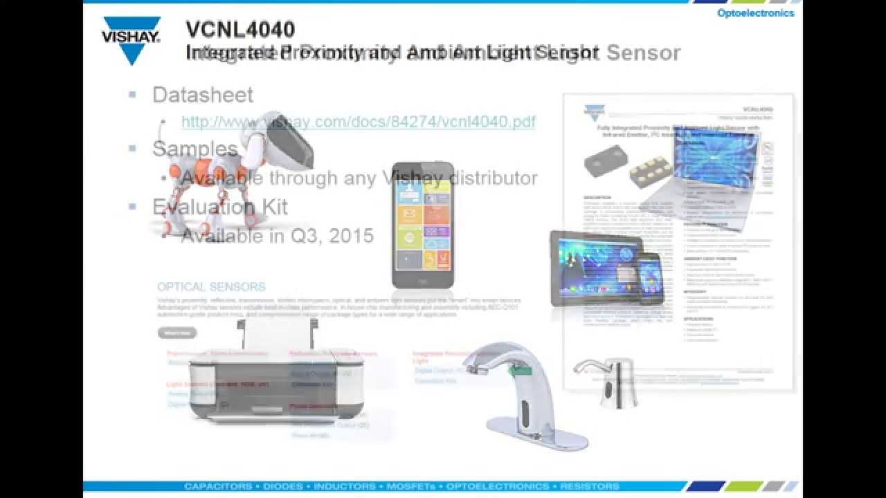 Vishay VCNL4040 Proximity and Ambient Light Digital Sensor