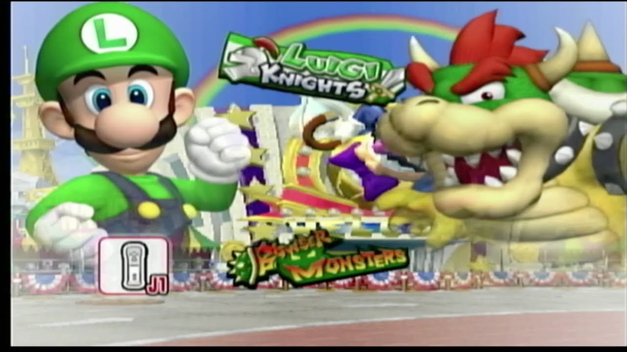 Mario Super Sluggers: Luigi Knights vs Bowser Monsters HD