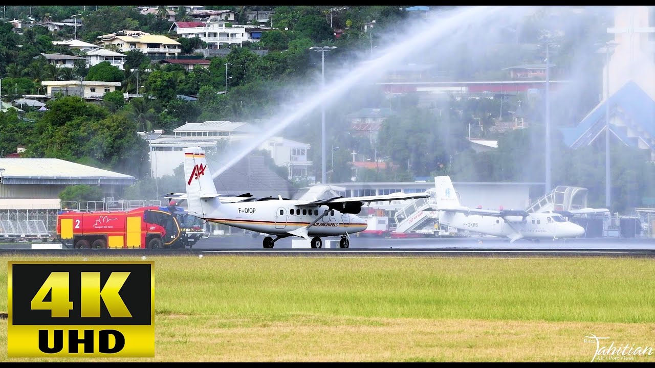 June 30, 2021 : DHC 6 reg F-OIQP was seen landing at Tahiti Int'l
