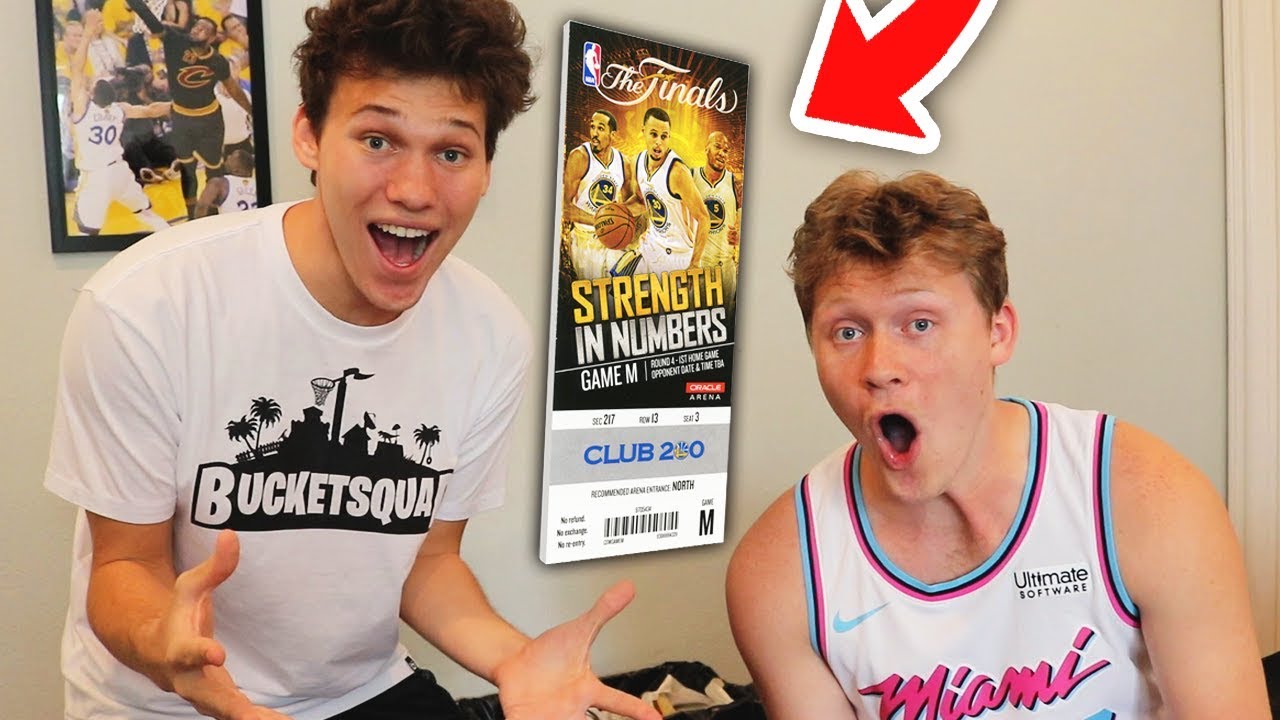 SURPRISING SUPERFAN WITH $2500 NBA FINALS TICKET!!