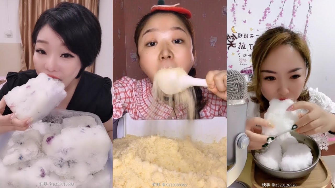 ONLY BITES SHAVED ICE AND FREEZER FROST BITES | SOFT & FROSTY ICE EATING ASMR #4