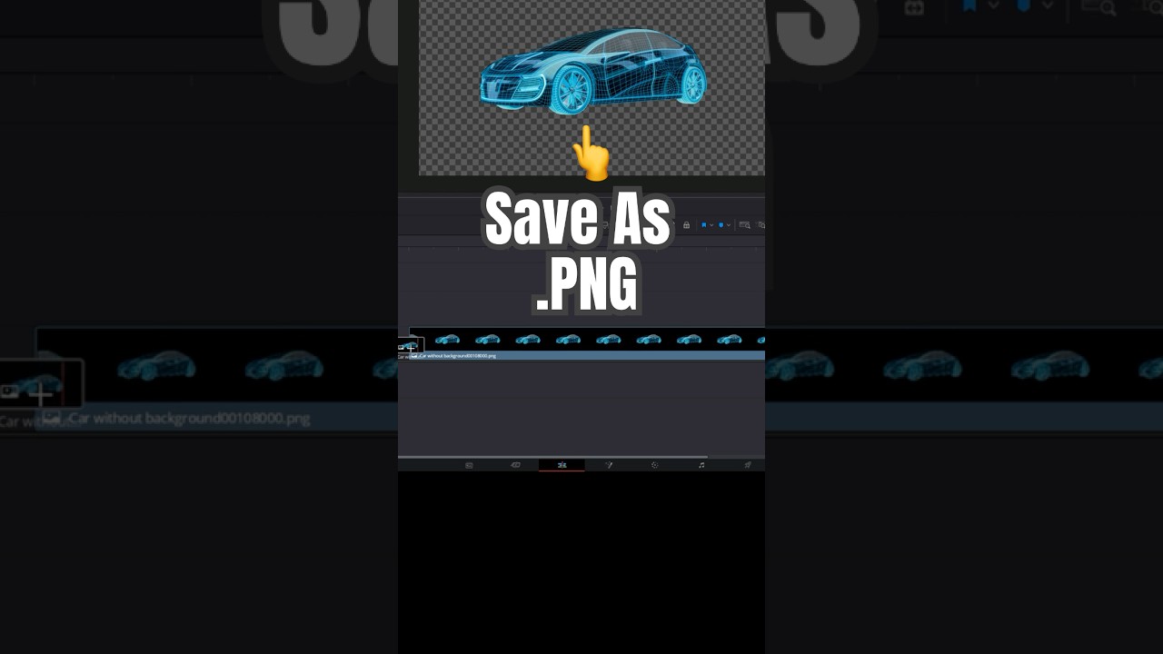 Save Removed Background frame as PNG file - DaVinci Resolve