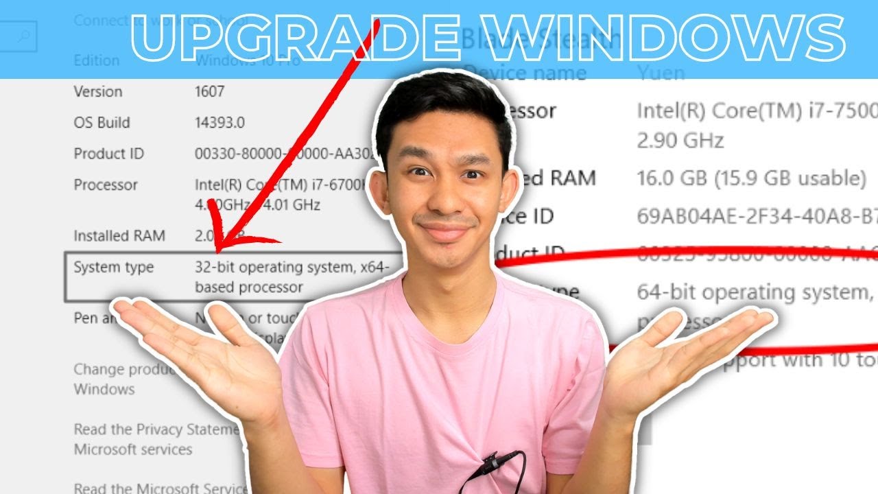 How to Upgrade Windows 32bit to 64bit!