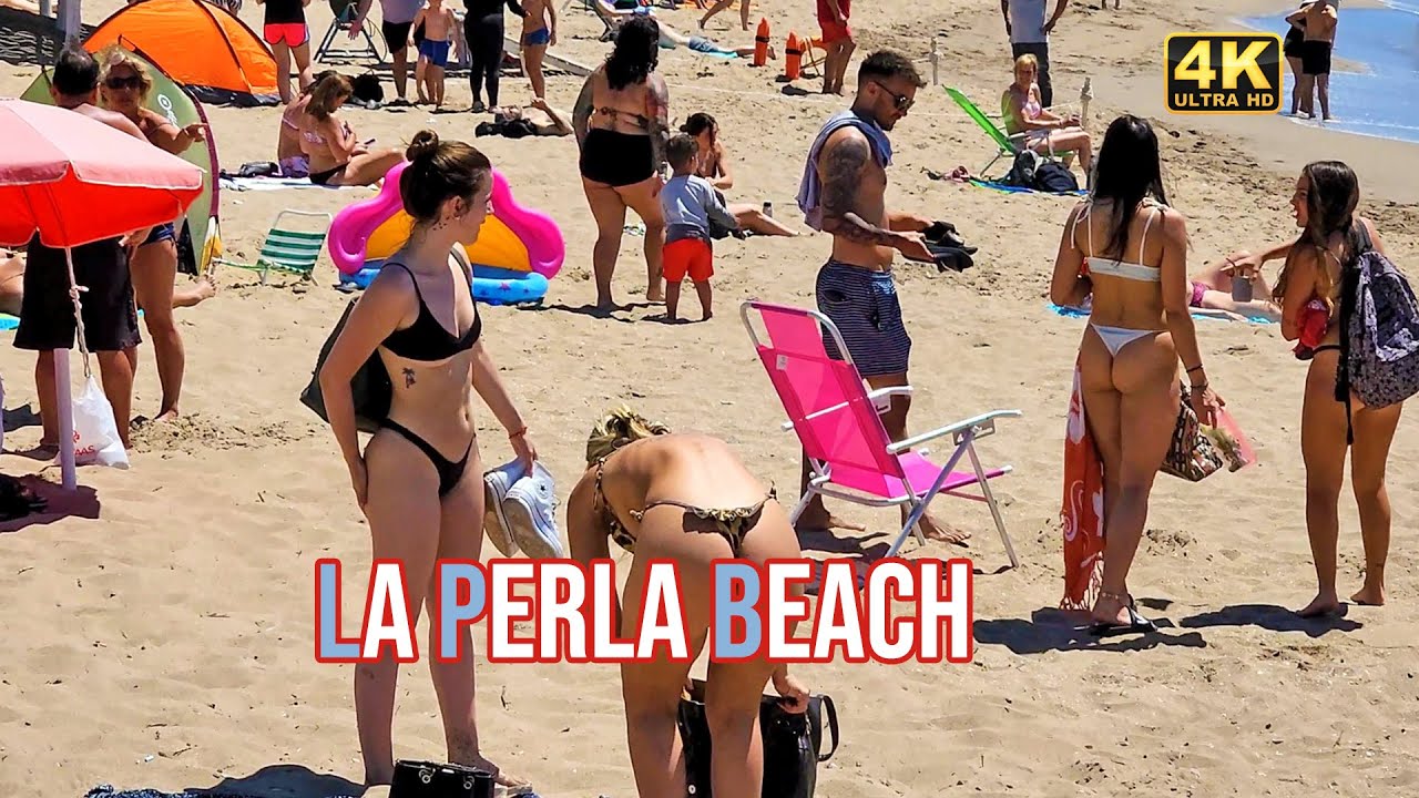 4K BEACH WALK LA PERLA BEACH Clear Amazing Day