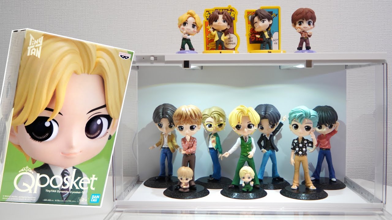 【BTS】Qposket Dynamite フィギュアを開封してショーケースに飾る！