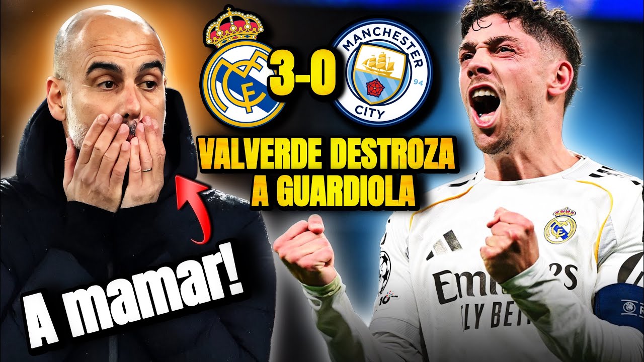 &iexcl;A MAMAR GUARDIOLA! 🤫 EL MADRID DESTROZA AL CITY CON UN FEDE VALVERDE MODO DIOS | REACCI&Oacute;N
