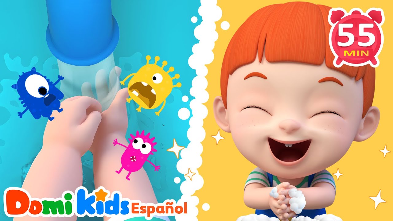 🌟 Higiene Divertida: Lávate las Manos con Música | Canciones Infantiles | Domi Kids