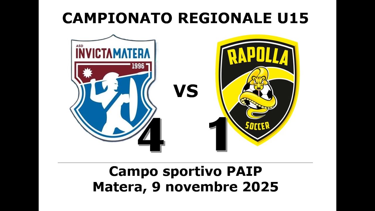 DI PEDE ODIFAX - Partita di campionato U15 Basilicata (Invicta - Rapolla) - 09/11/2025
