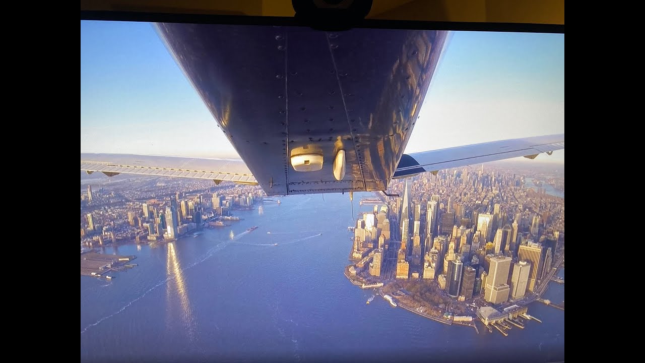 NYC Skyline Tour inside the Class B flying a Saratoga TC II