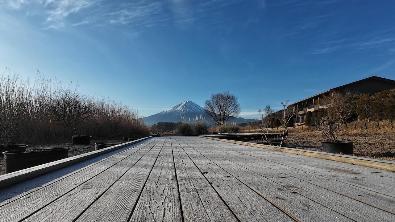 【4K】ハナテラスと富士山（2026年2月6日撮影）