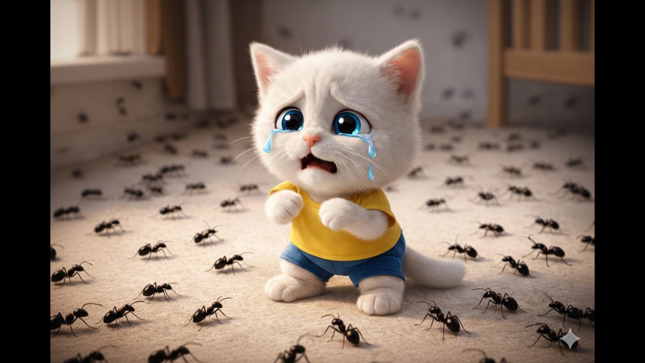 🙀 OMG 🐛 The Kitten is in Big Trouble 😿 Little Kitten’s Unbelievable Bug Story