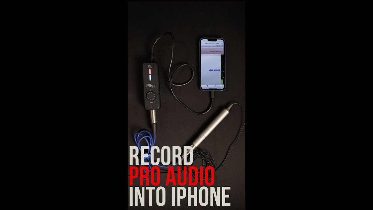 Запись профессионального звука на iPhone