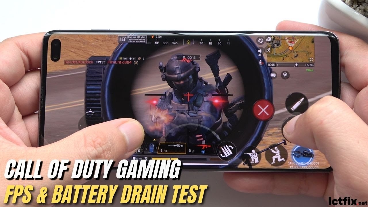 Samsung Galaxy S10 Plus Call of Duty Gaming test Max Setting 2022 CODM
