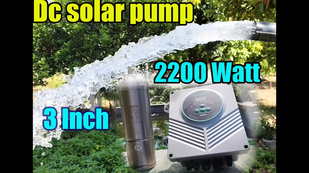 High pressure ac dc solar water 💦 pump 2200 Watts submersible motor pump 3 inch pani ke like