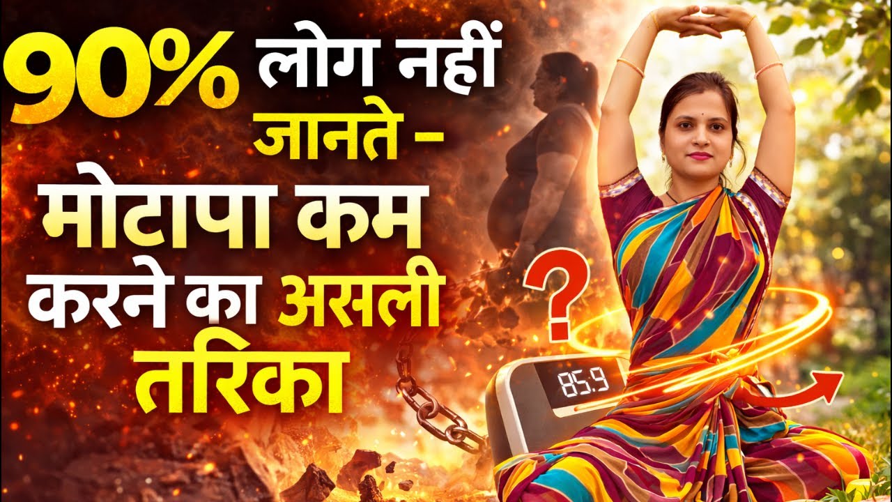😱 ❌ ना जिम, ना डाइटिंग — योग से तेजी से वजन कम | 7 दिन में फर्क