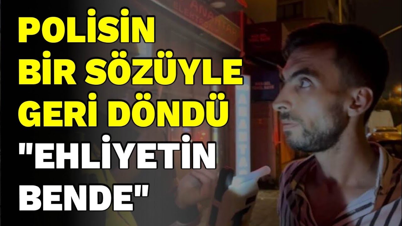 Alkol metreye üflemedi, yetmedi kaçmaya çalıştı, polisin bir sözüyle geri döndü 
