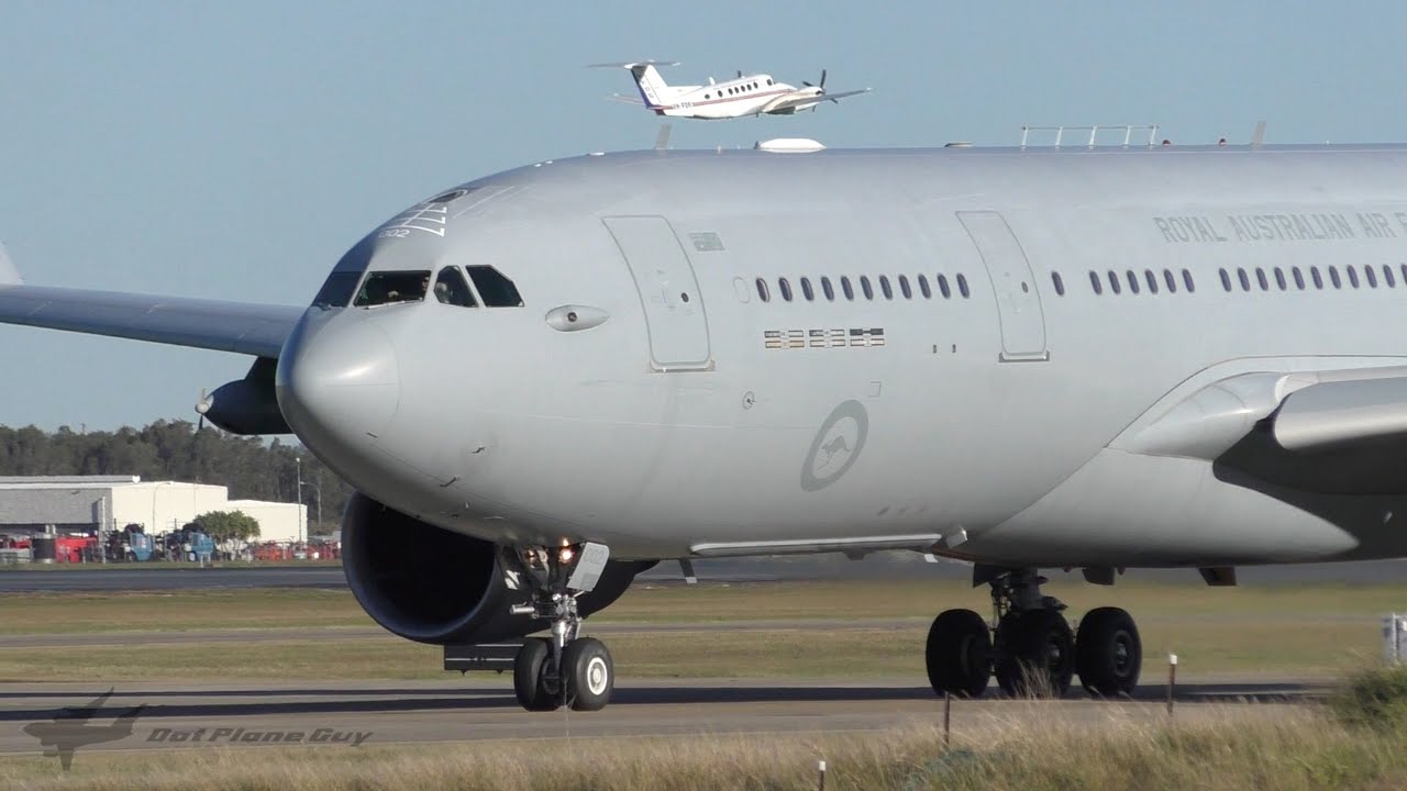 RARE RAAF Airbus KC-30A [A39-002] Takeoff at Brisbane Airport