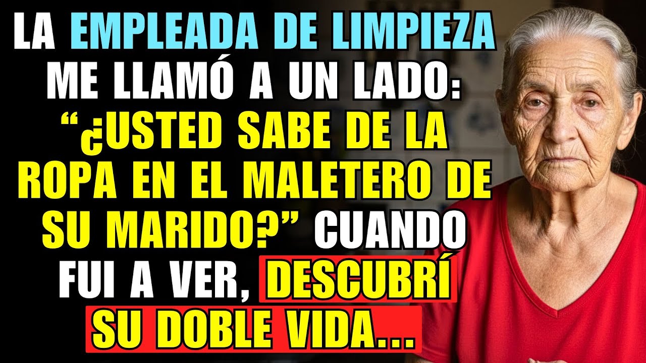 LA EMPLEADA DE LIMPIEZA ME LLAMÓ A UN LADO: 