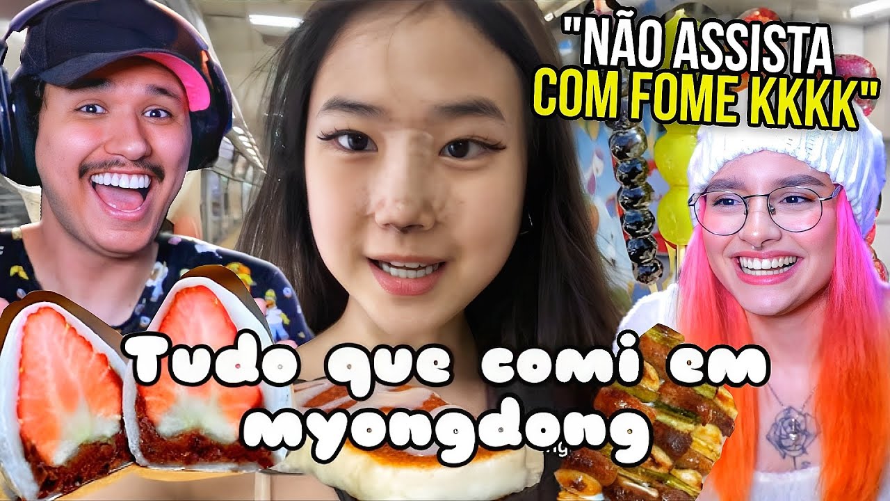 as melhores comidas da feira Coreana | React Priscilla ju