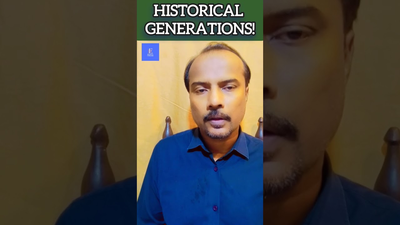 Titles and time periods of all Generations #Generation #HappyEnglish  #youtubeshorts